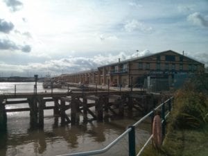 Grimsby fish market and docks