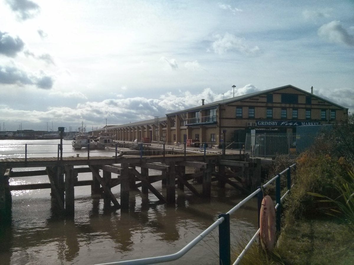 Grimsby fish market and docks